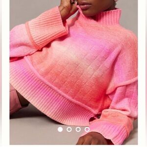 NWOT Anthropologie Pilcro Cropped Mock-Neck Sweater